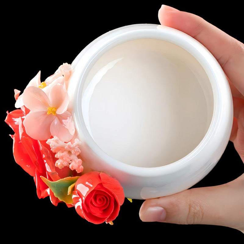 Intangible Cultural Heritage Hand-Pinched Flower Mug - A-25 Bestie Edition