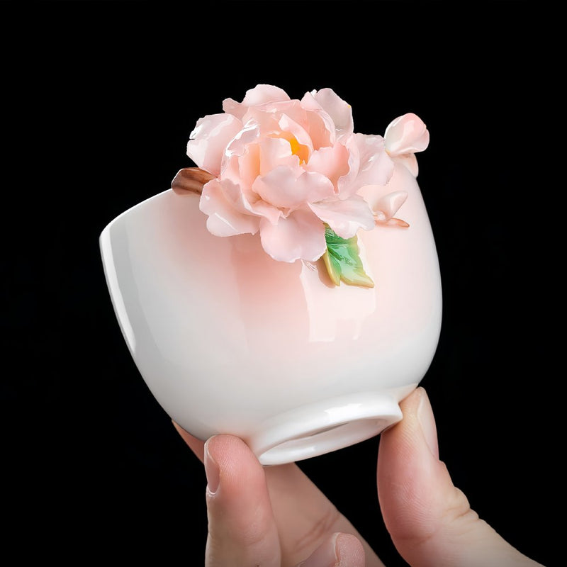 Intangible Cultural Heritage Hand-Pinched Tea Set Gift Box - 3-Piece & 5-Piece Bestie Edition - A-25