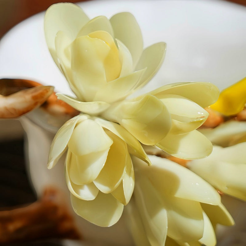 Intangible Cultural Heritage Hand-Pinched Flower Mug - A-19