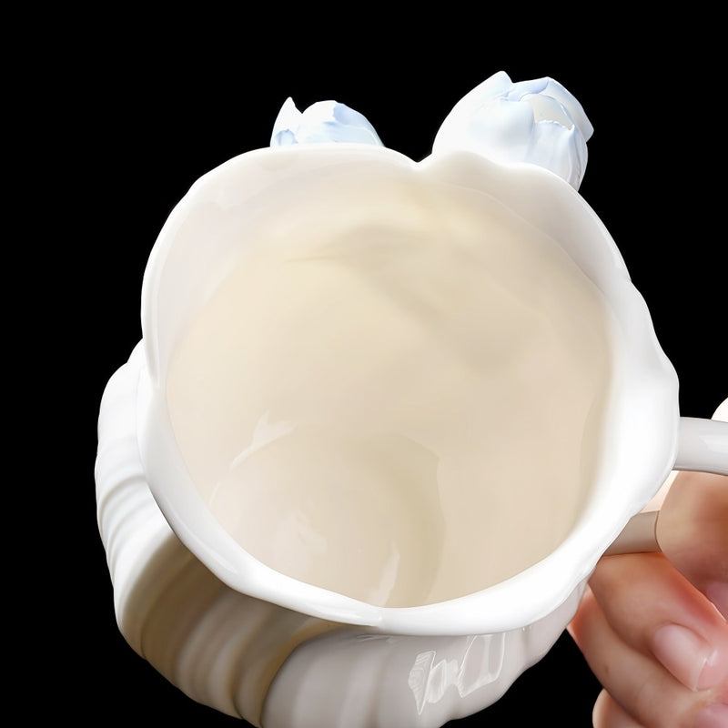 Intangible Cultural Heritage Hand-Pinched Flower Mug - A-21