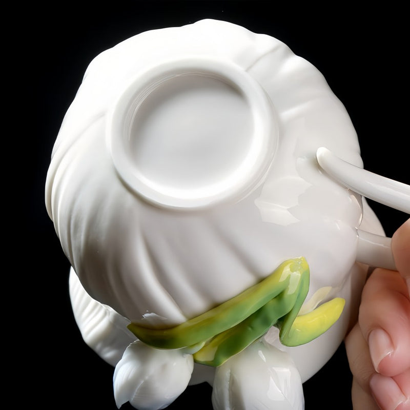 Intangible Cultural Heritage Hand-Pinched Flower Mug - A-21