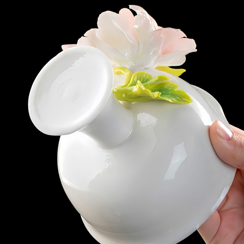 Intangible Cultural Heritage Hand-Pinched Flower Mug - A-23