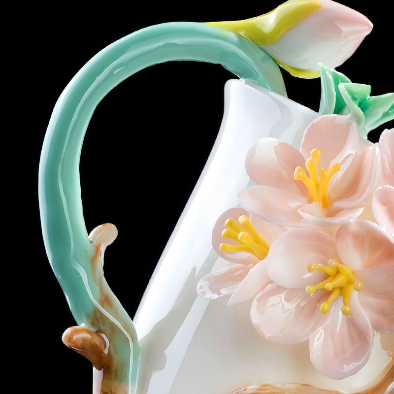 Intangible Cultural Heritage Hand-Pinched Flower Mug - A-24