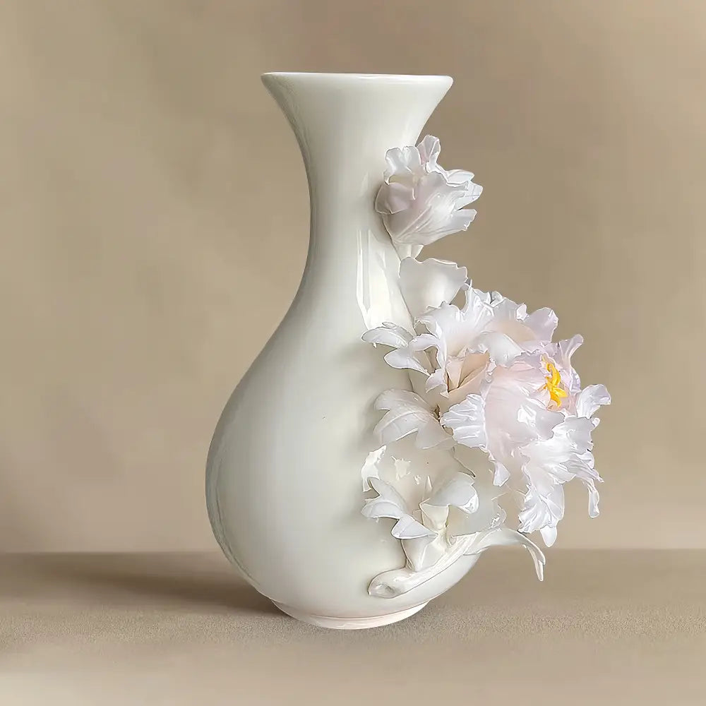 Intangible Cultural Heritage Handmade Peony Vase
