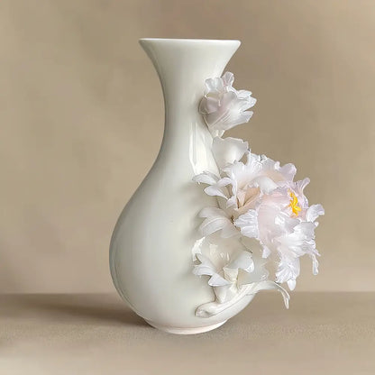 Intangible Cultural Heritage Handmade Peony Vase