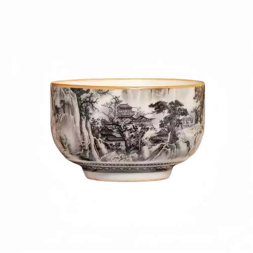 Crackle Glaze Tea Cup — Handmade Chinese Ceramic, One of a Kind