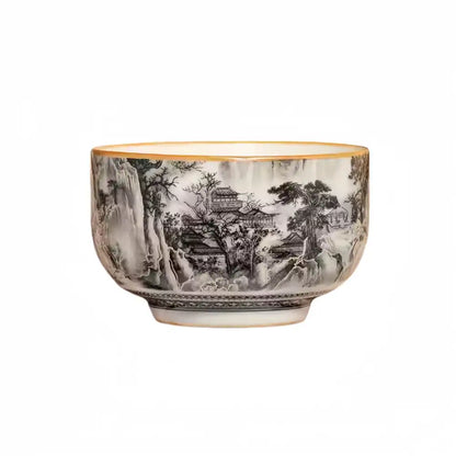 Crackle Glaze Tea Cup — Handmade Chinese Ceramic, One of a Kind