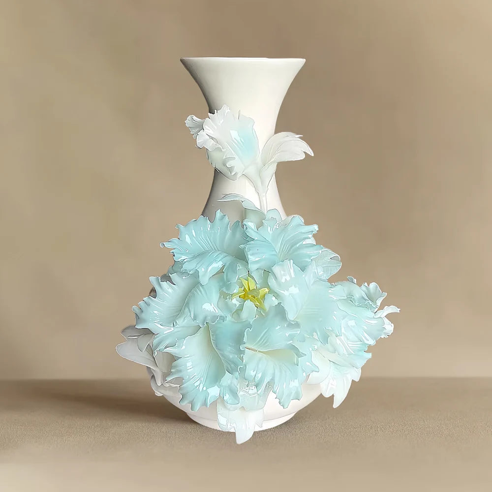 Intangible Cultural Heritage Handmade Peony Vase