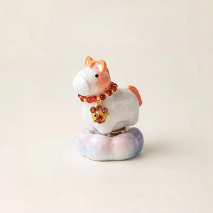 Handmade Ceramic Desk Figurine, Cartoon Animal Decor, Creative Gift
