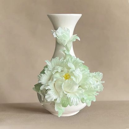 Intangible Cultural Heritage Handmade Peony Vase
