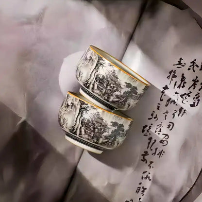 Crackle Glaze Tea Cup — Handmade Chinese Ceramic, One of a Kind