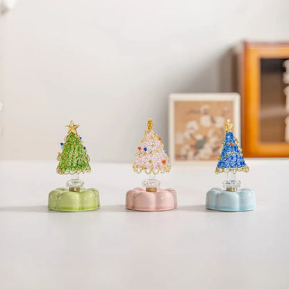 Lucky Spinning Liuli Glass Christmas Tree