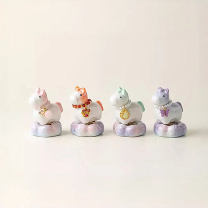Handmade Ceramic Desk Figurine, Cartoon Animal Decor, Creative Gift