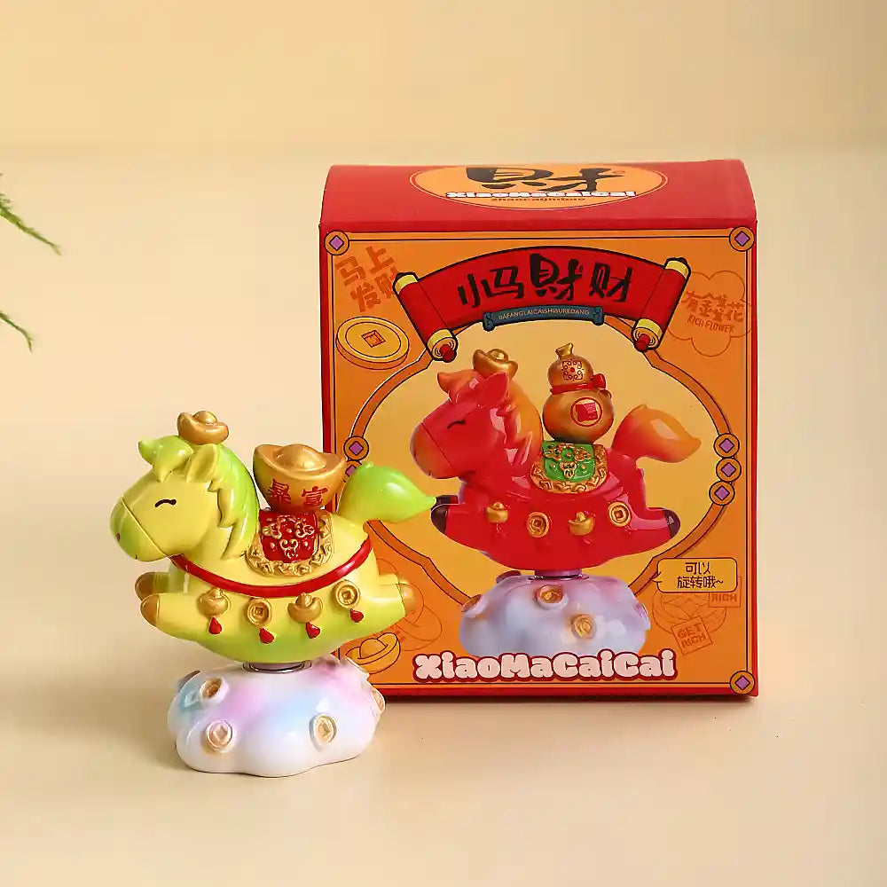 Tang Sancai Spinning Horse – Tea Table Figurine