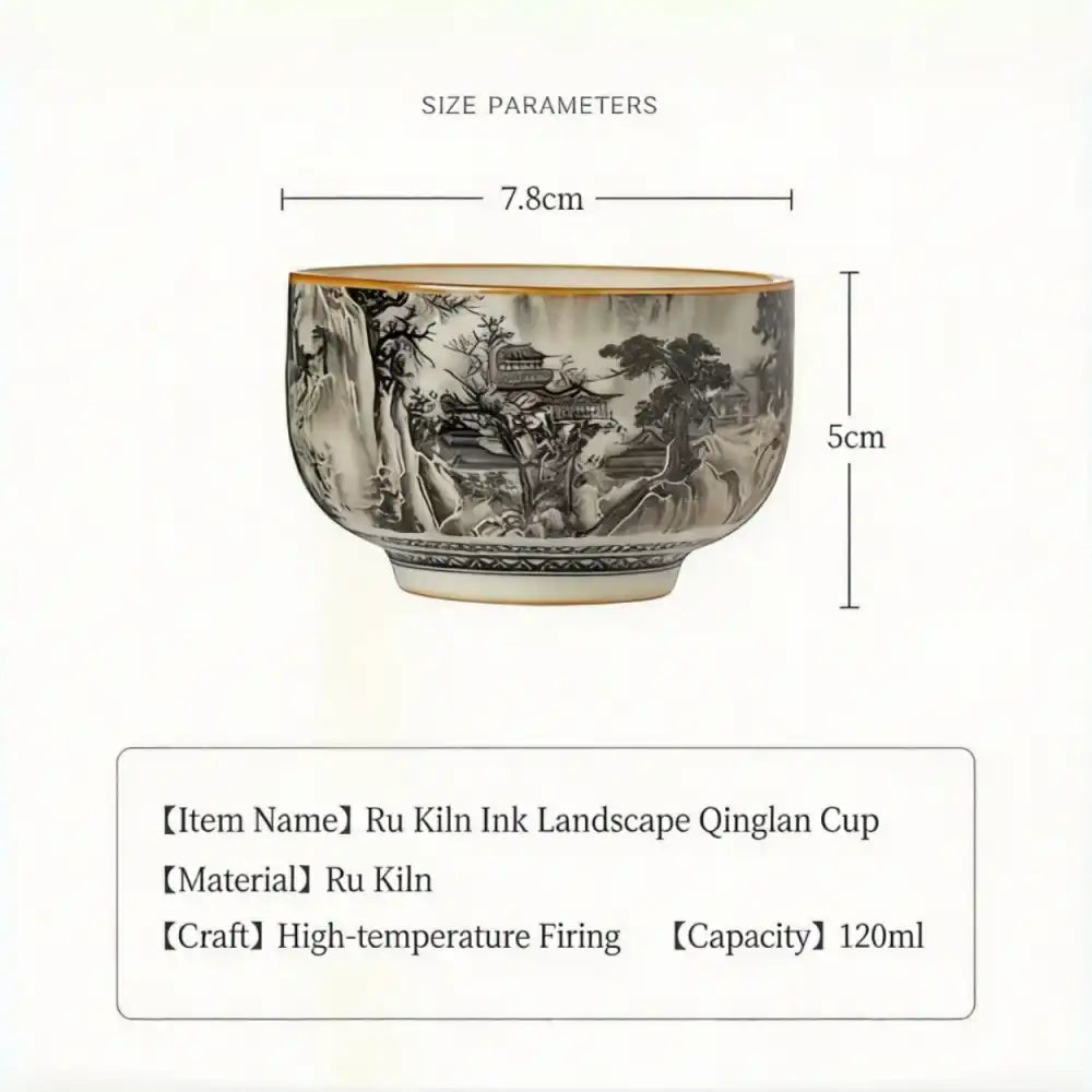 Crackle Glaze Tea Cup — Handmade Chinese Ceramic, One of a Kind