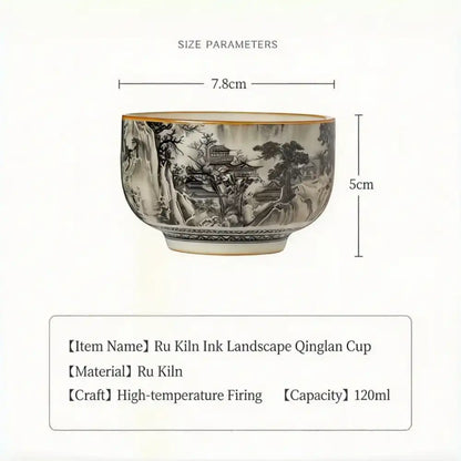 Crackle Glaze Tea Cup — Handmade Chinese Ceramic, One of a Kind