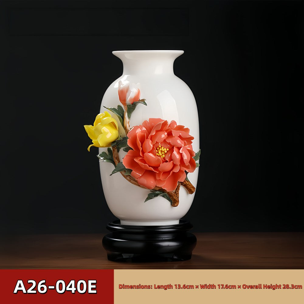 Intangible Cultural Heritage Hand-Painted Ceramic Vase - A52 Series