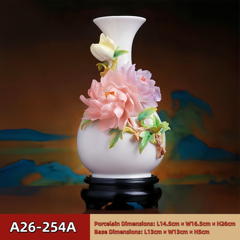 Intangible Cultural Heritage Hand-Pinched Ceramic Vase - A53- Series