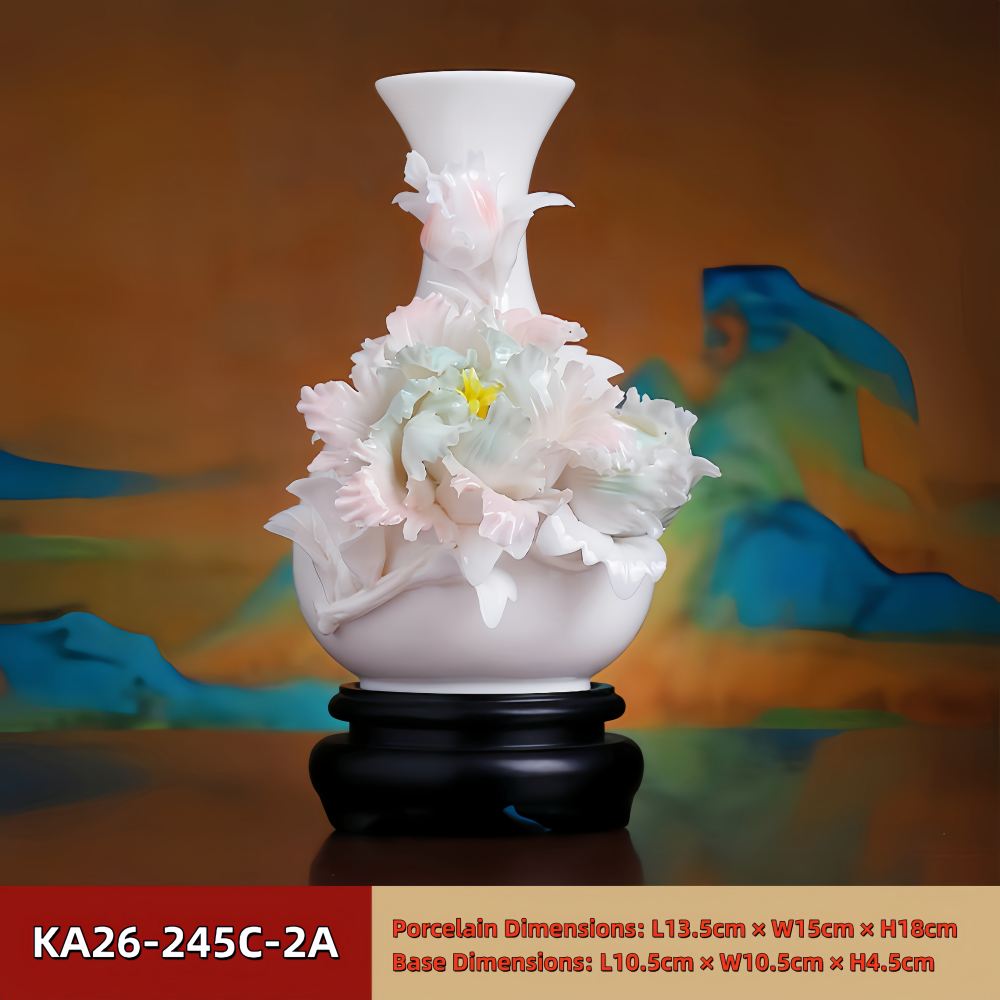 Intangible Cultural Heritage Hand-Pinched Flower Vase - KA-50-26