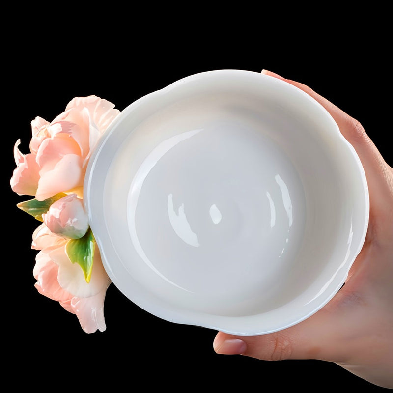 Intangible Cultural Heritage Hand-Pinched Flower Mug - A-23